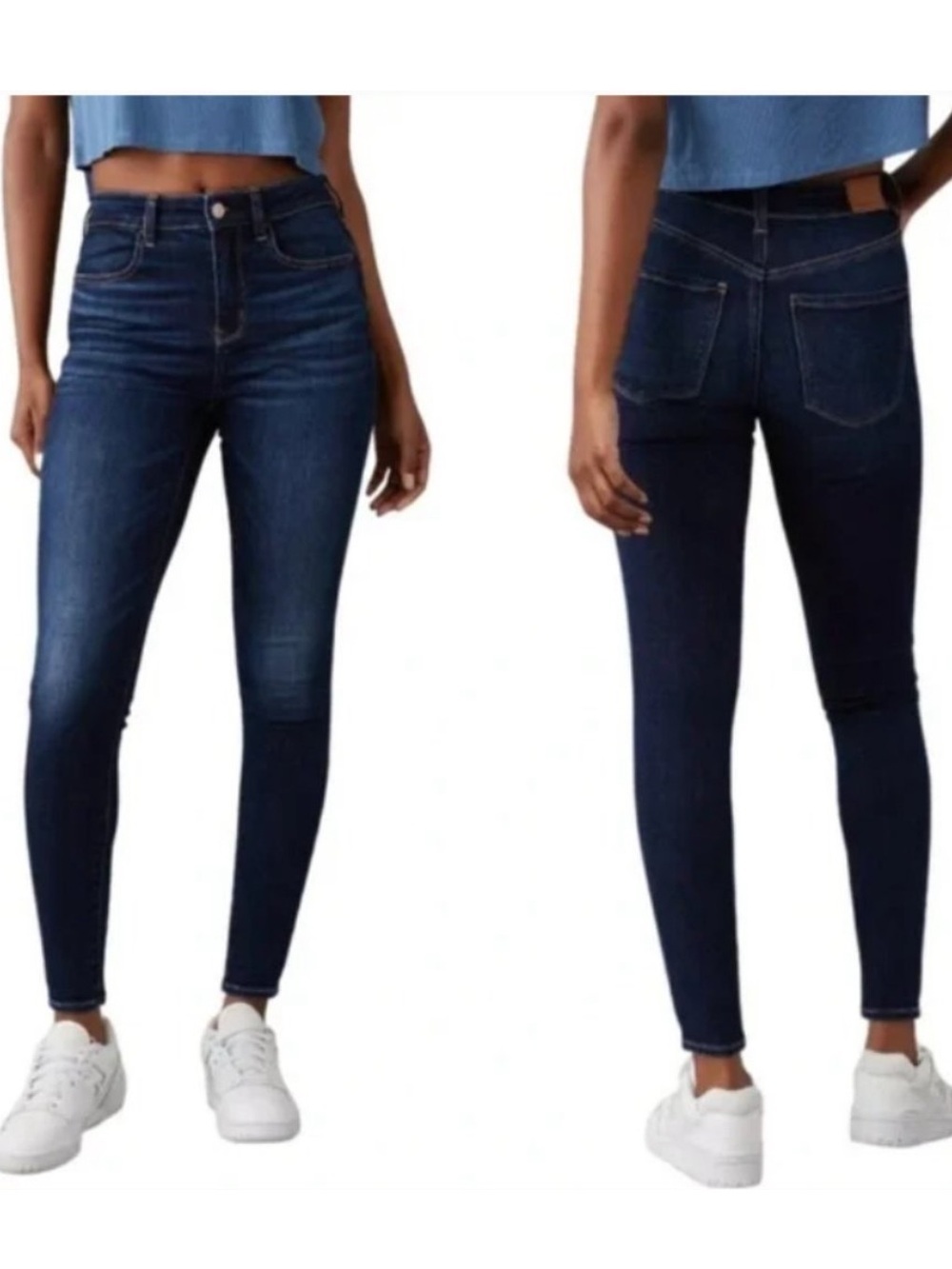 American Eagle Highest Rise Jeggings Dark Wash Size 18 Short NWT